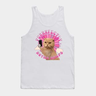 purrfectly retro snaps Tank Top